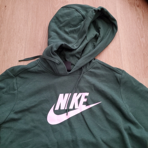 NIKE Hoodie Forest Green Large - Picture 3 of 3